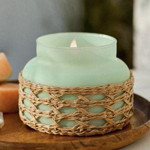 Capri Blue Volcano Mint Rattan Jar Candle