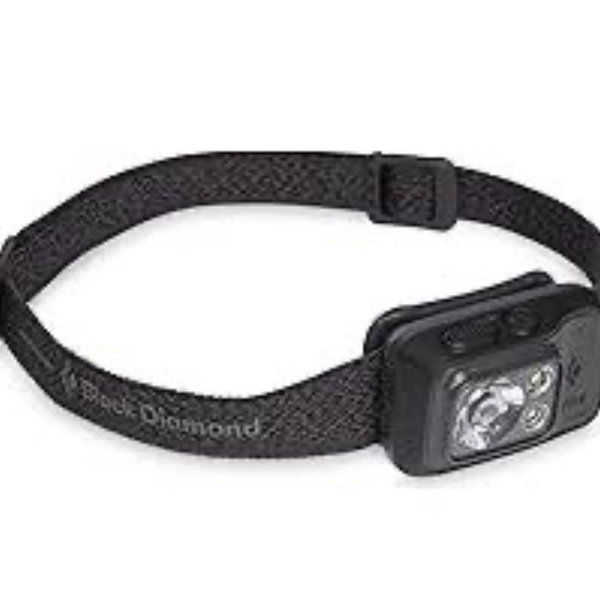 BLACK DIAMOND Spot 400-R Rechargeable LED Headlamp, Waterproof and Dimmable for Camping, Hiking, Running, Hunting, Work with Red Light Headlamp Mode