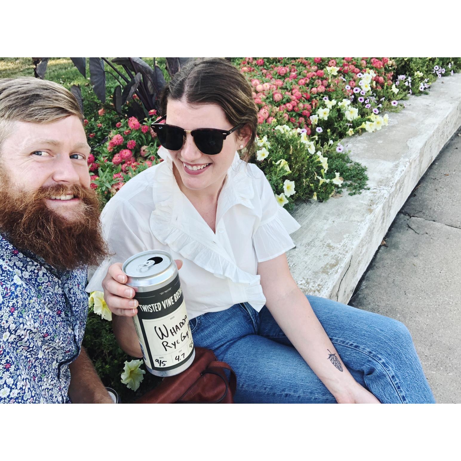 Visiting breweries is a favorite