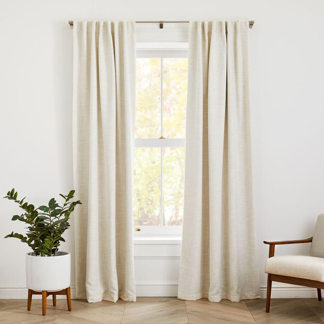 Crossweave Curtain with Black Out Natural Canvas 48"x84"