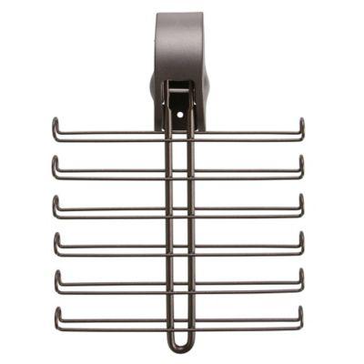 INTERDESIGN® Classico Adjustable Wall Mount Tie & Belt Rack Hanger in Bronze