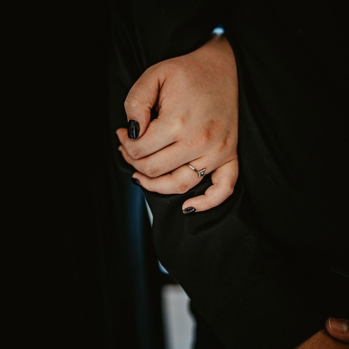 Another close-up of Miranda's ring.