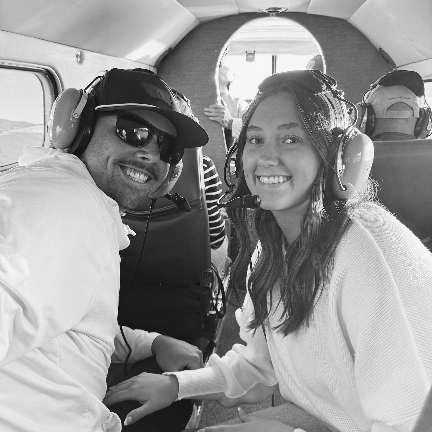 Riley's parents took us on a sea plane over Coeur d'Alene lake a week after being engaged!