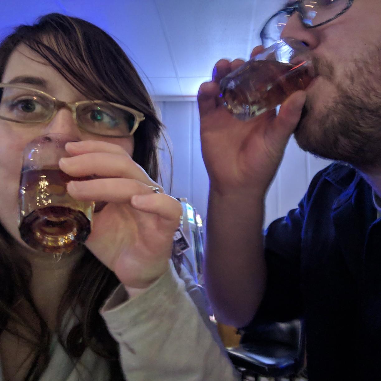 Engagement shots right after Brie proposed (Derek proposed back two weeks later)