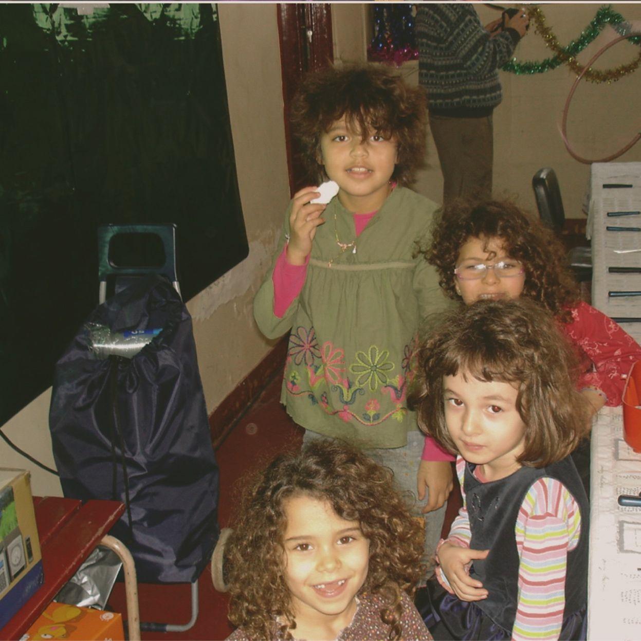 Debbie, with her cousins Lou, Jeanne & Anoukis.