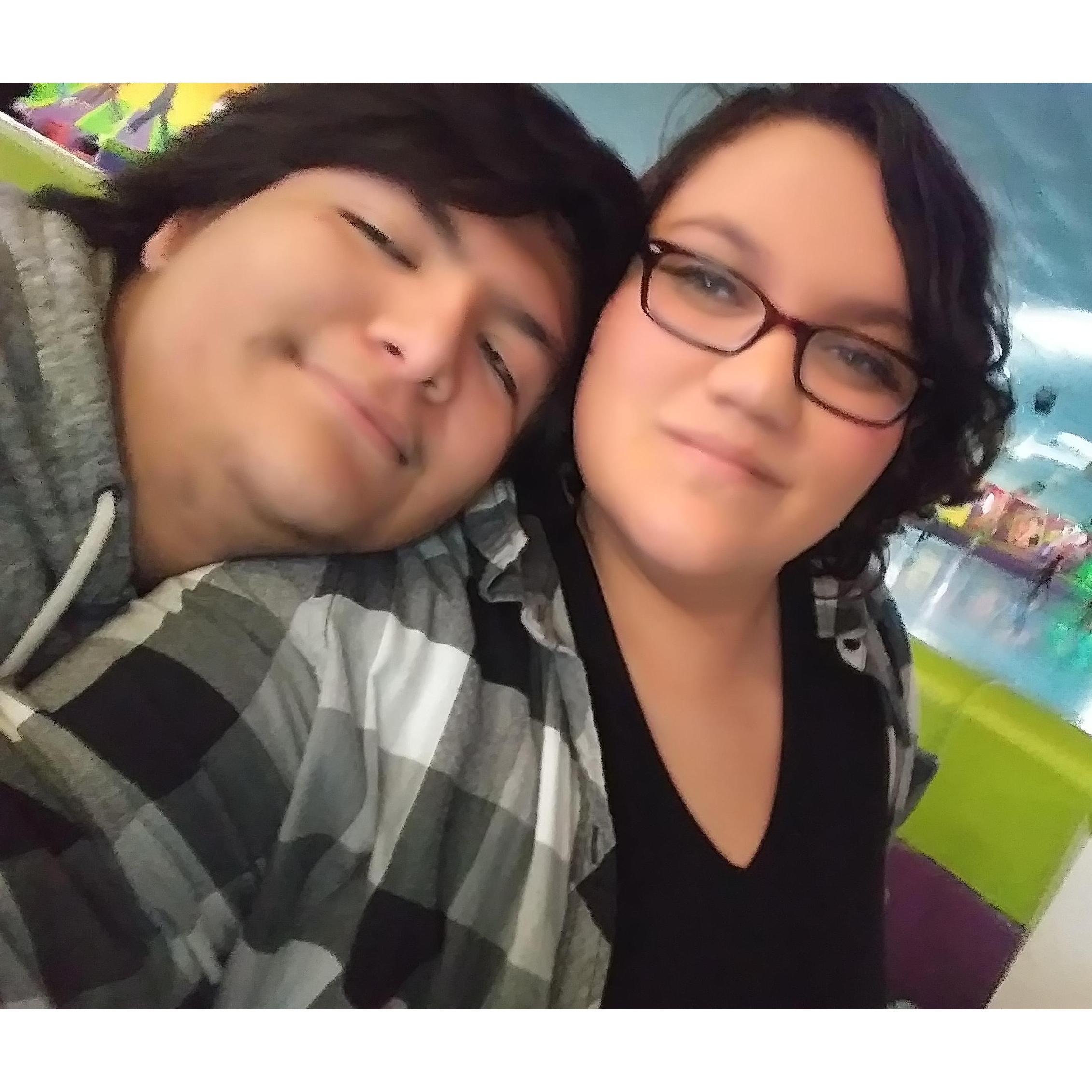 This was on Kates's 18th birthday, where we both fell on our asses while rollerskating and Manuel ended up breaking his glasses