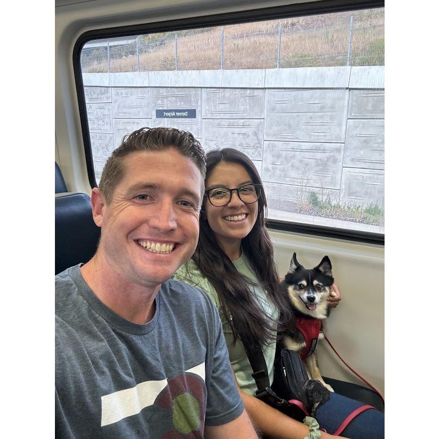 When we rode the Denver train from the airport (August 2024)