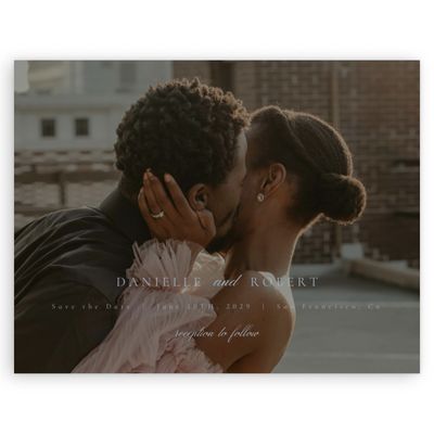 Powder Blue Wedding Digital Save the Date - Fawn Photo