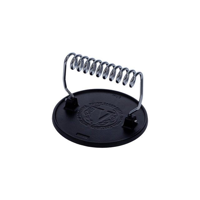 Victoria Bacon Press, 6.5 " Round / Meat Weight with Wire Handle