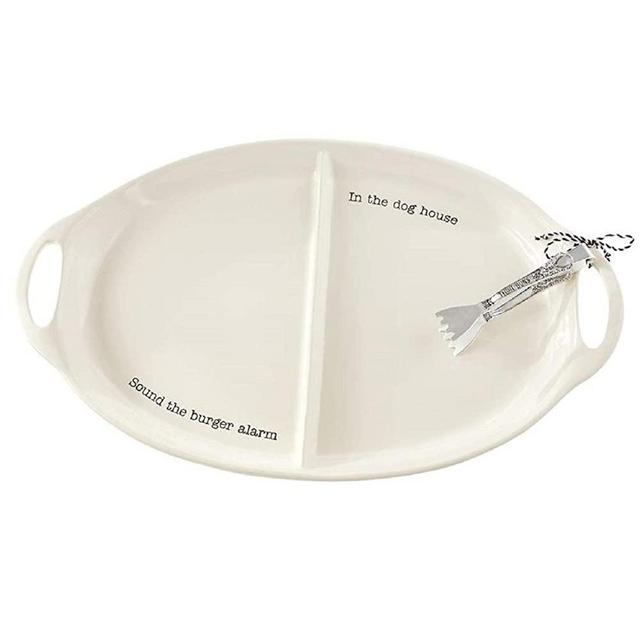 Mud Pie Burger and Hotdog Platter Set