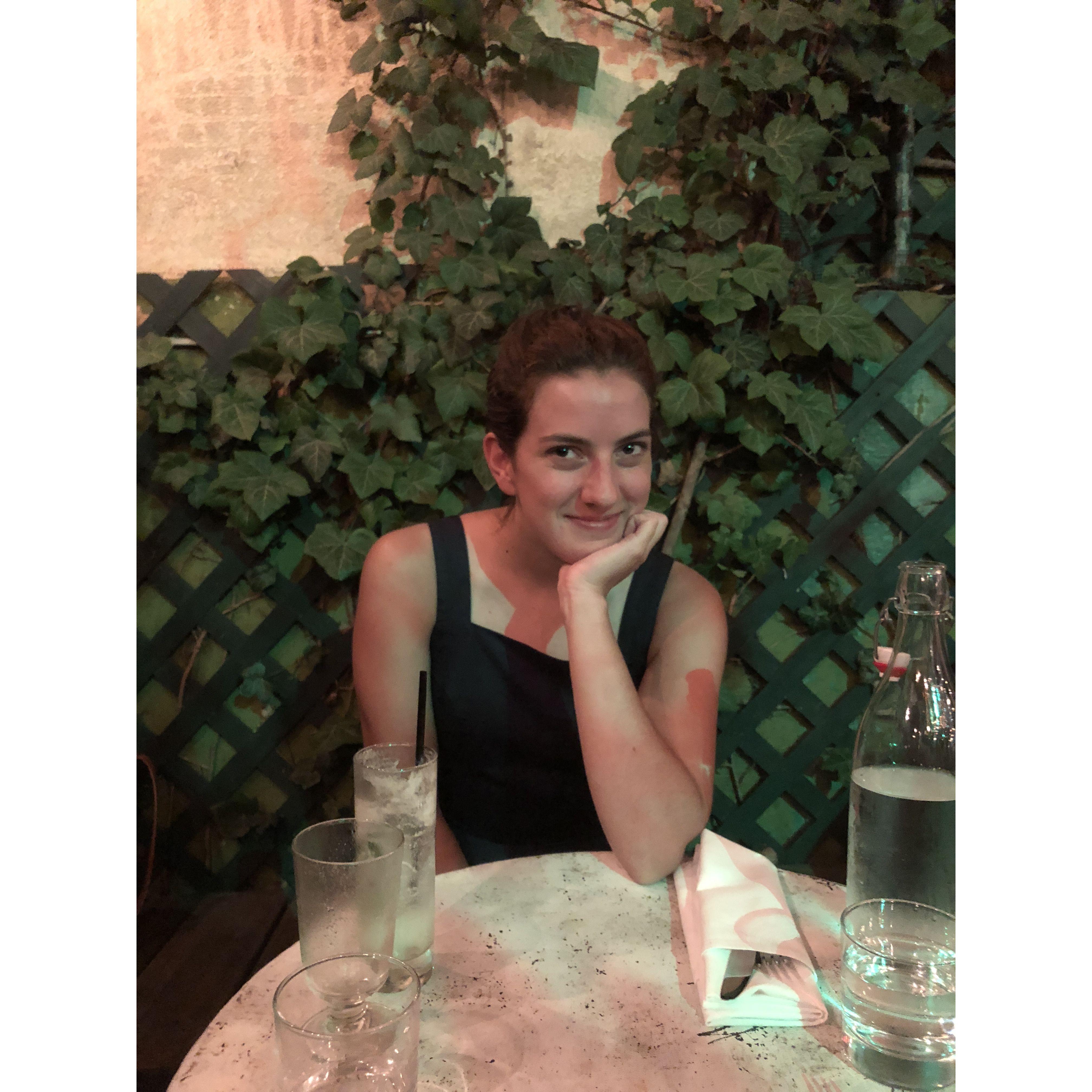 Lizzy SO excited to eat Italian food :)