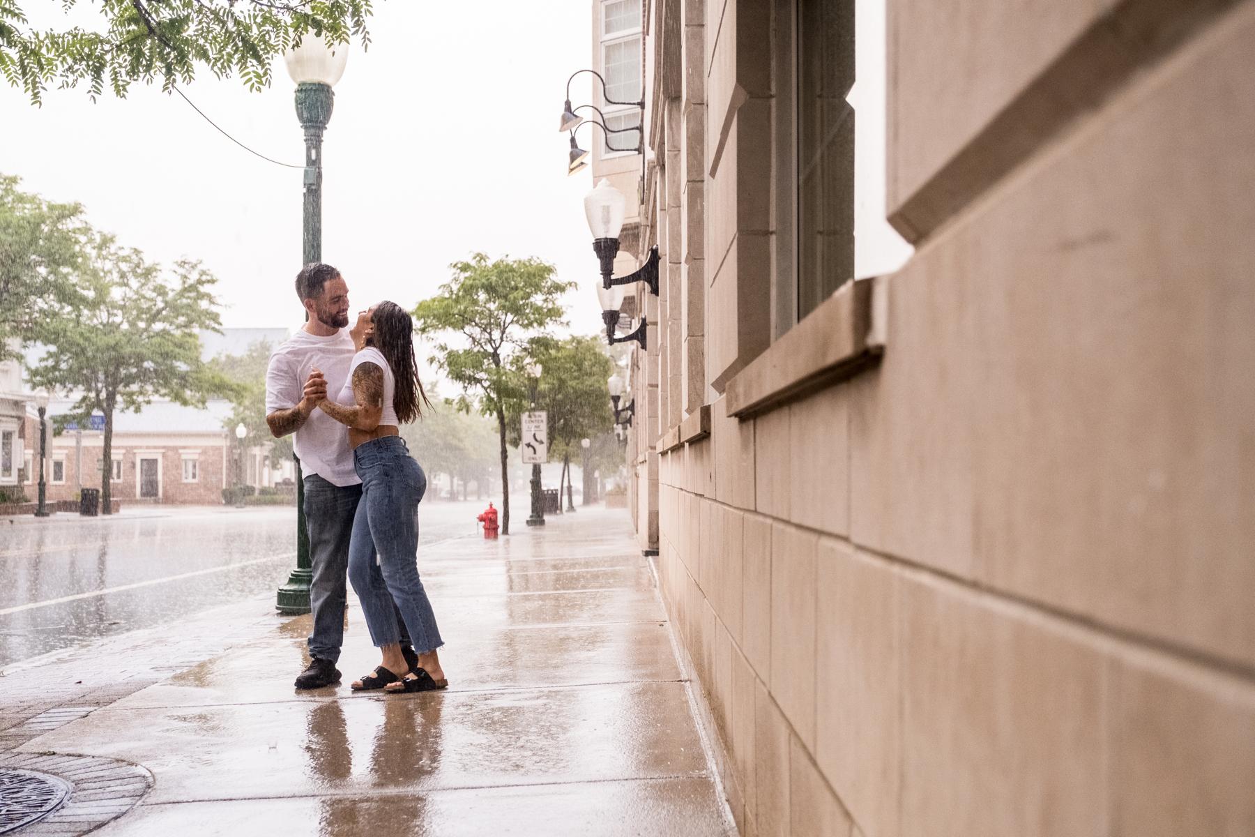 Dancing in the rain