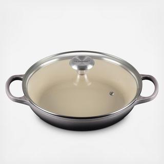 Signature Enameled Cast Iron Braiser with Glass Lid