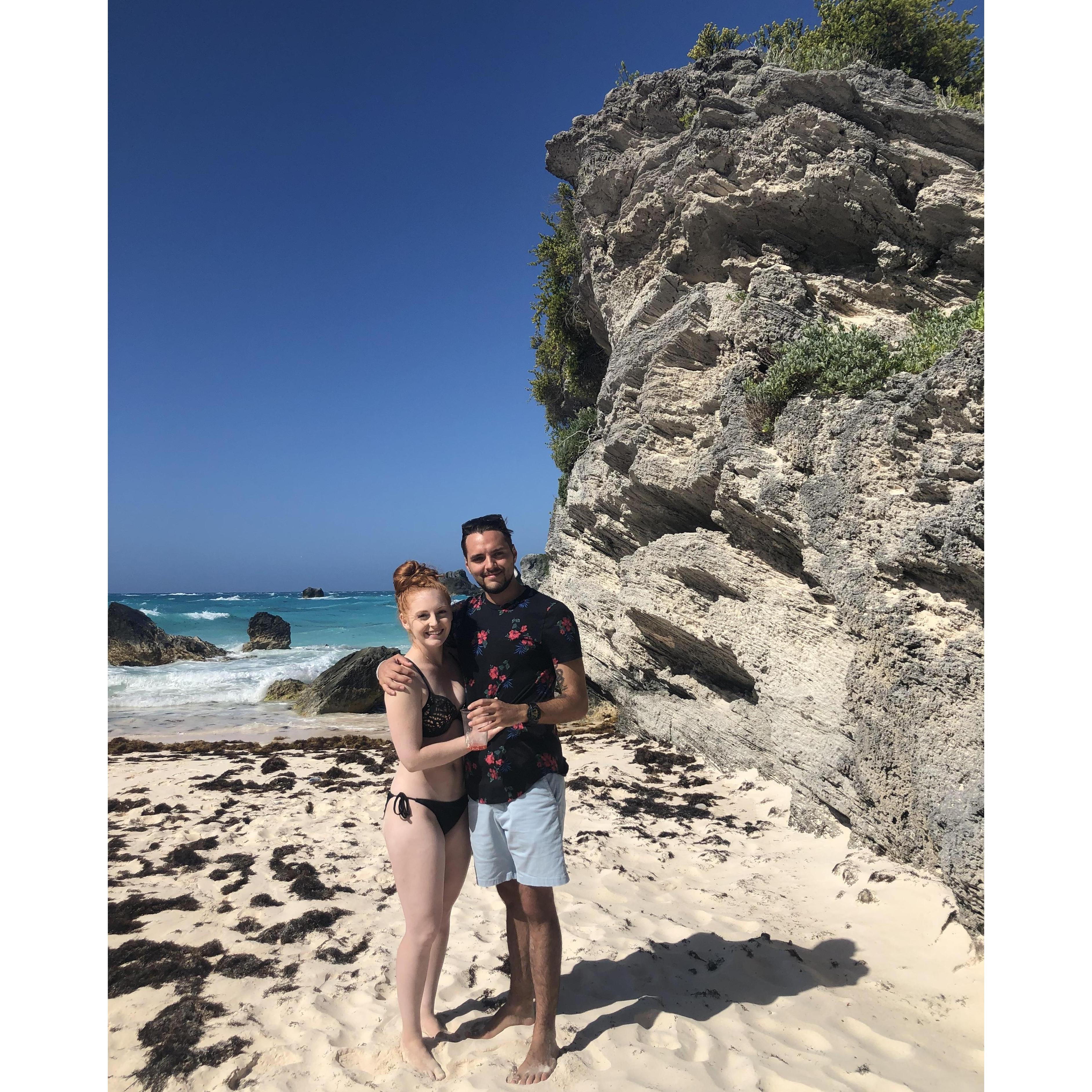 Horseshoe Bay, Bermuda (also where Jake stepped on a jellyfish)