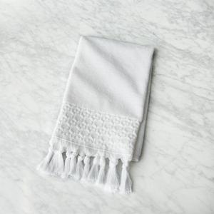 Adana White Hand Towel with Tassels