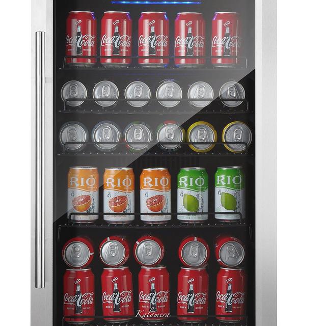 Kalamera 150-can Beverage Refrigerator Stainless Steel Touch Control