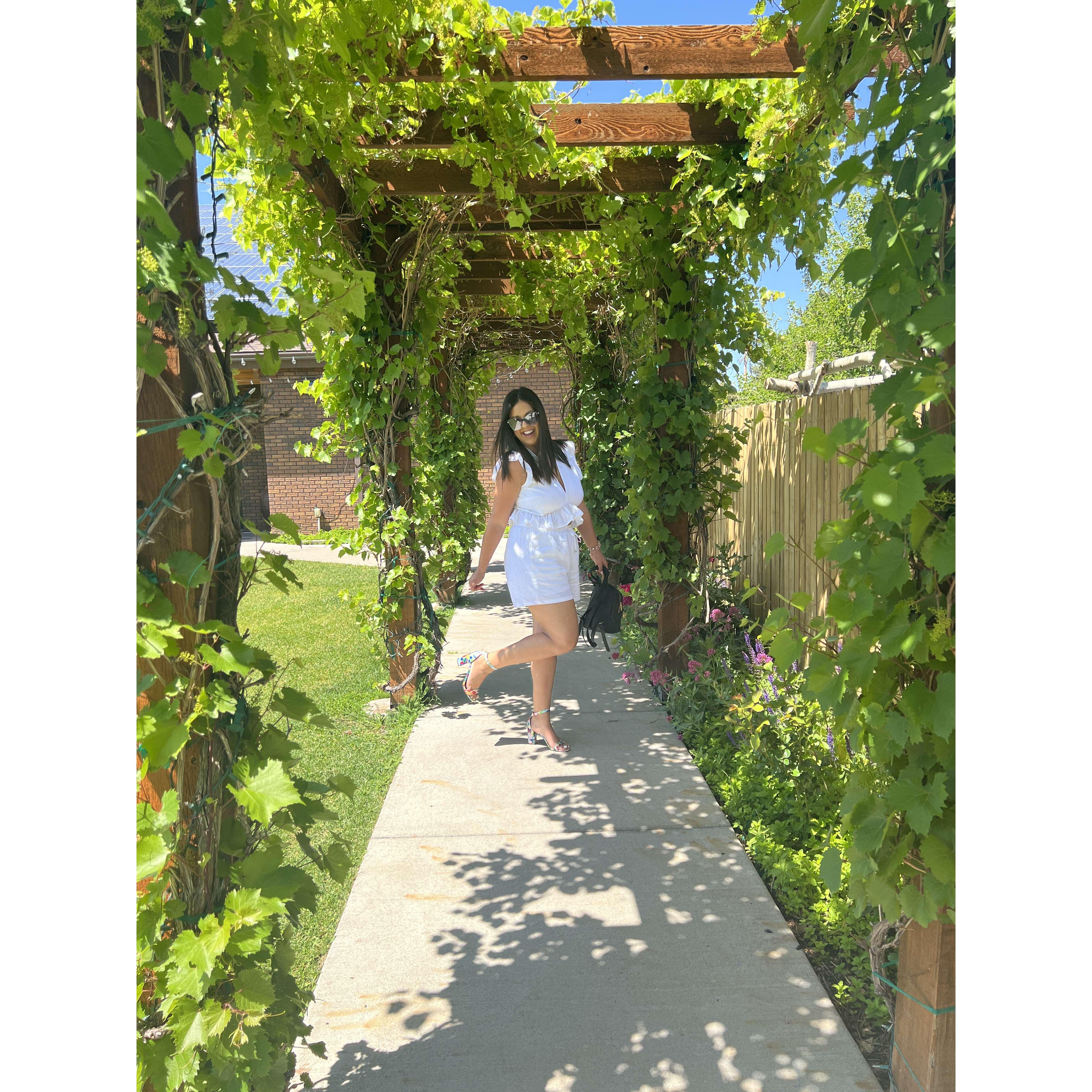 Bride-to-Be at the wedding venue (June 8, 2022)