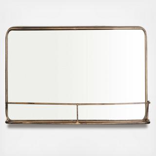 Winston Metal Framed Wall Mirror with Shelf