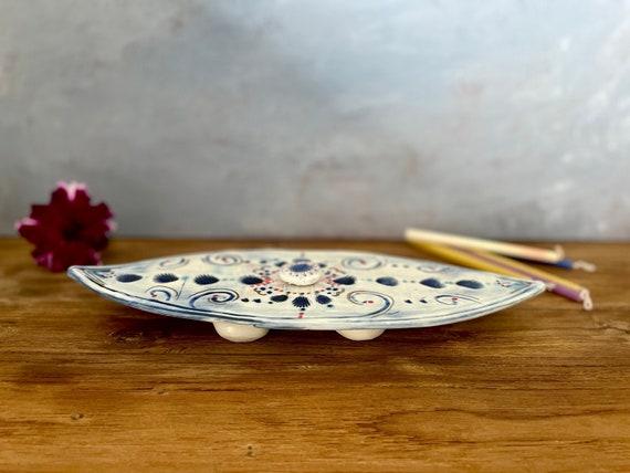 Menorah, Ceramic Menorah, Holiday Decor, Hanukkah Decor, Jewish Gift, Israeli Gift, Hanukkah Gift, Hand Made Judaica, Candles Holder