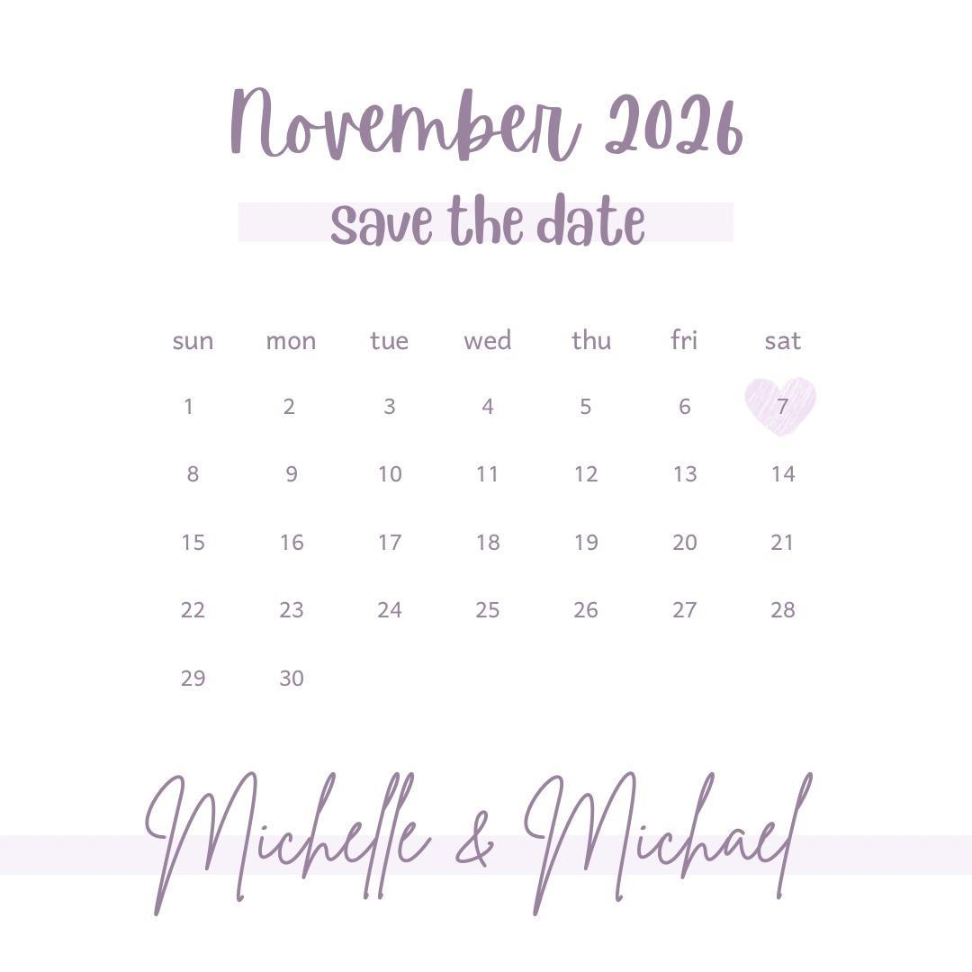 Save the date!