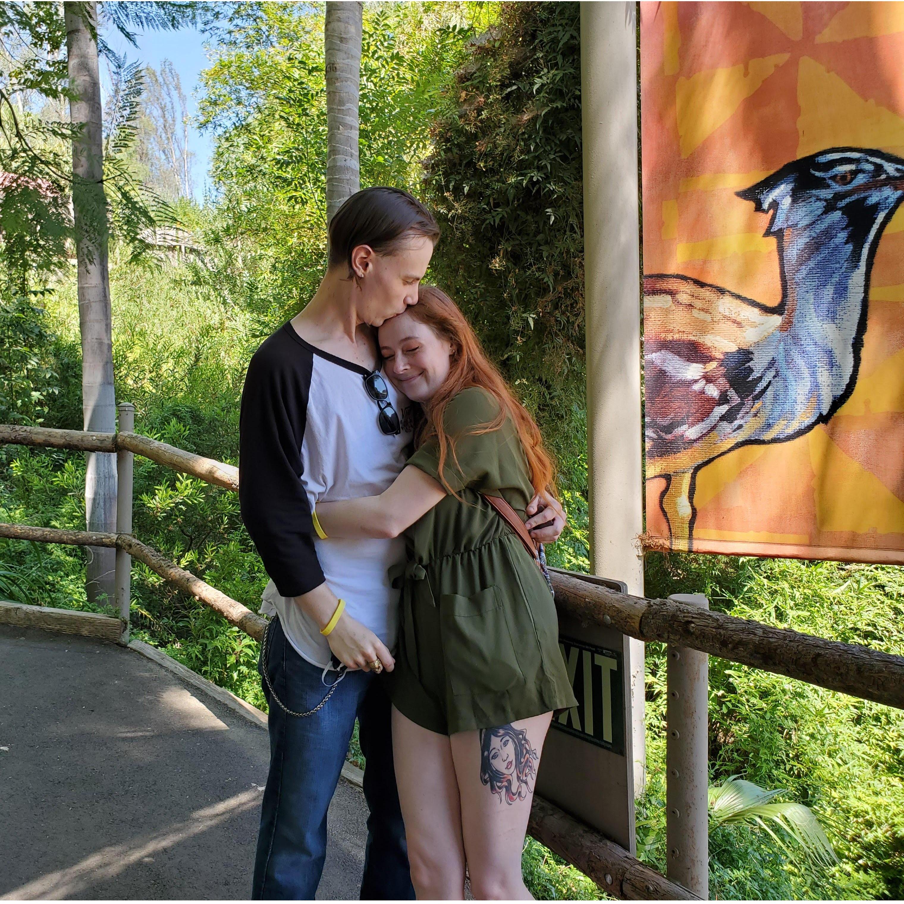 Right after he proposed at the Safari Park of course!