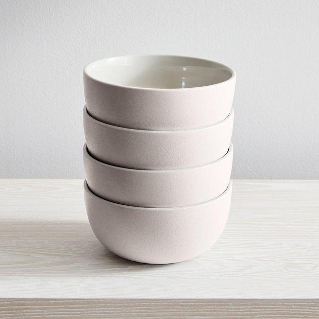 Aaron Probyn Kaloh Dinnerware, Meal Bowl, Charleston Grey, Set of 4