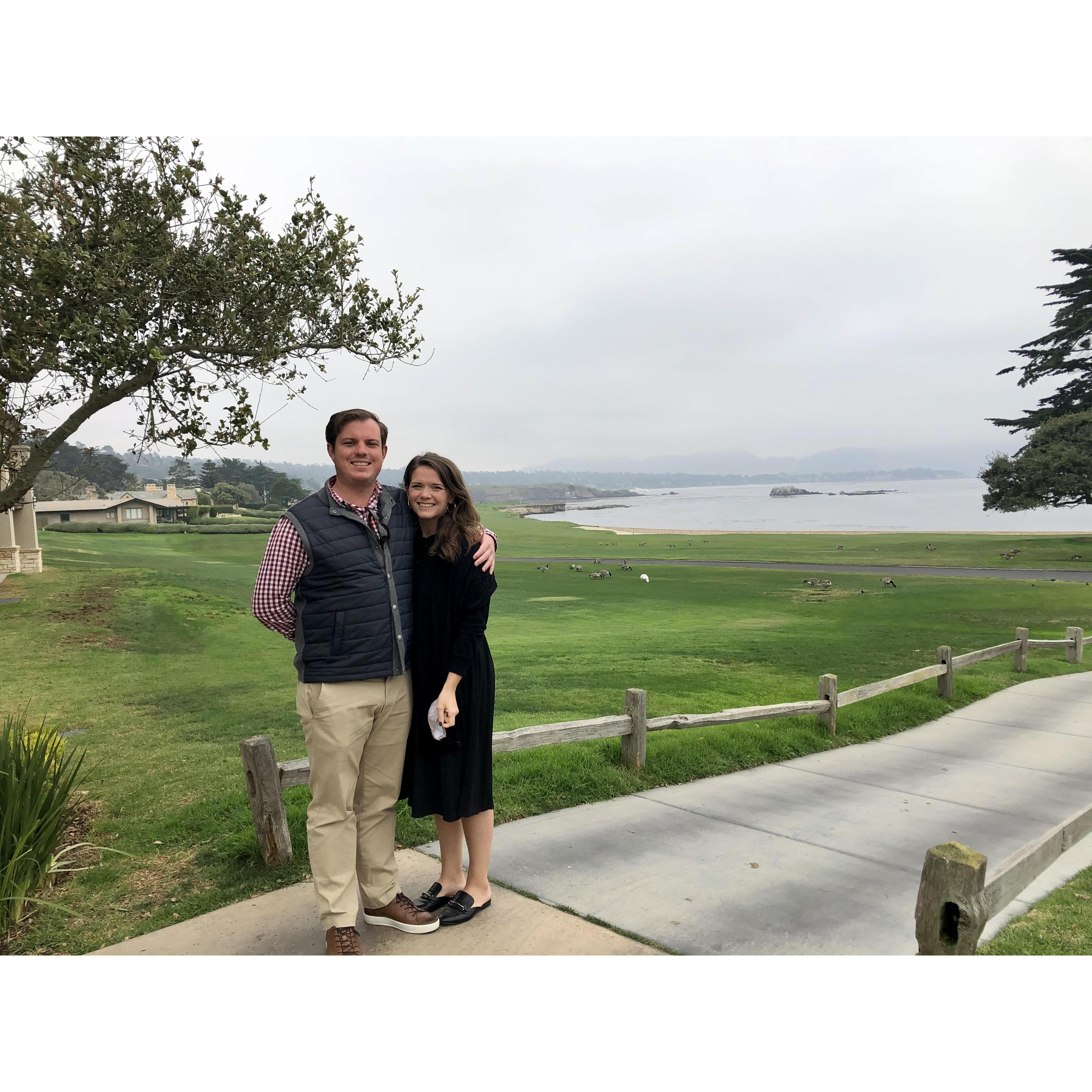 Enjoying the beautiful California coast!