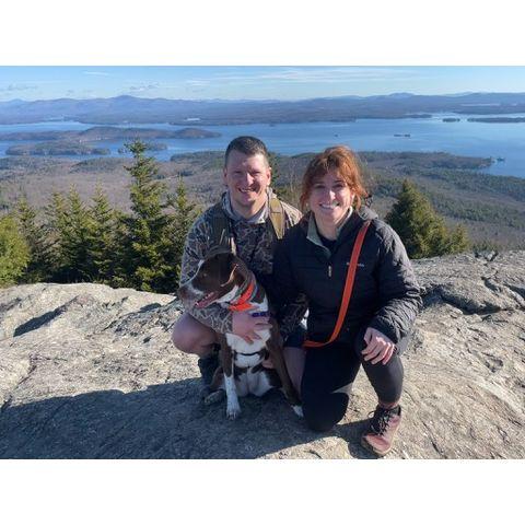 Summit of Mt, Major, New Hampshire - Delta's first hike!