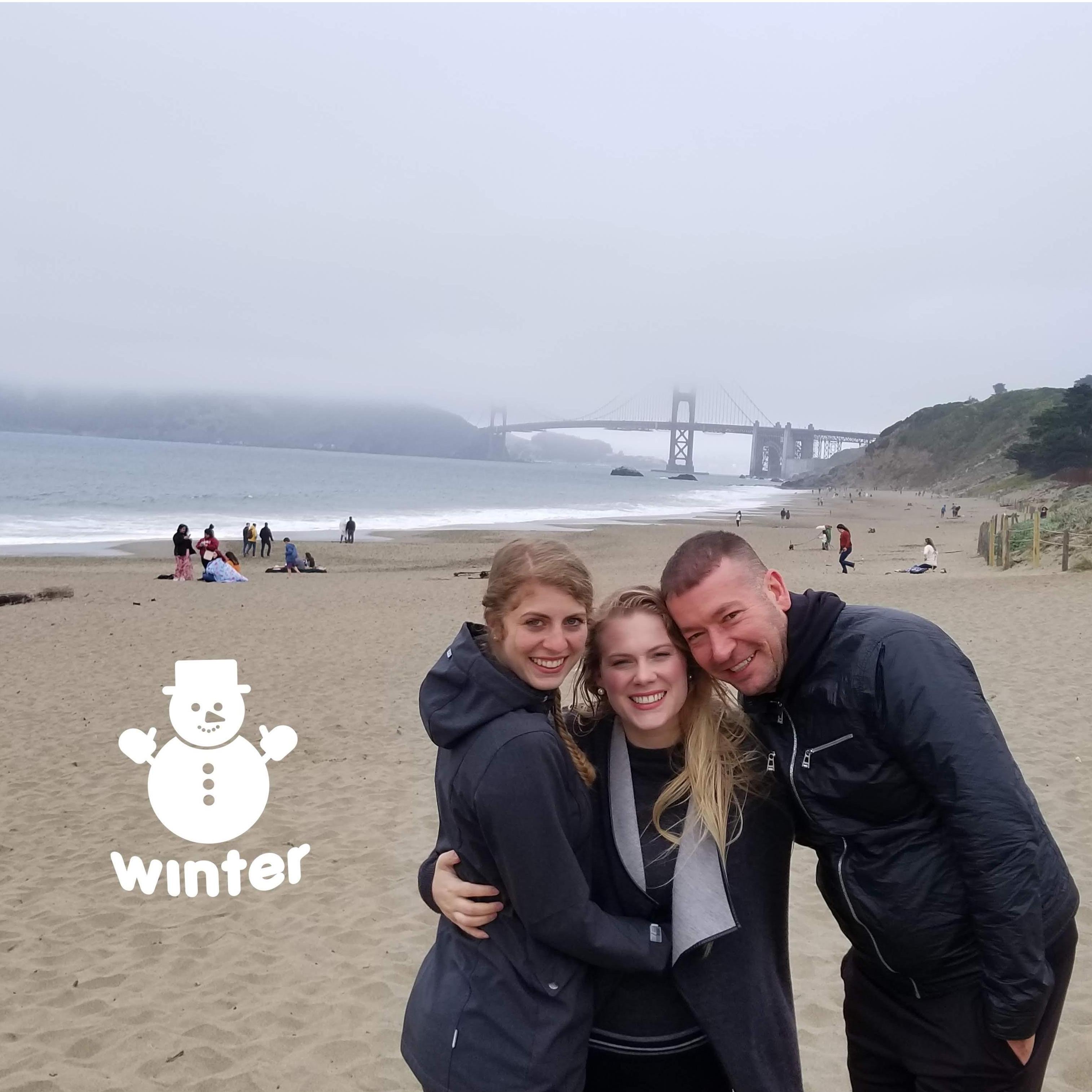 SF: Golden Gate Bridge, freezing in May/June