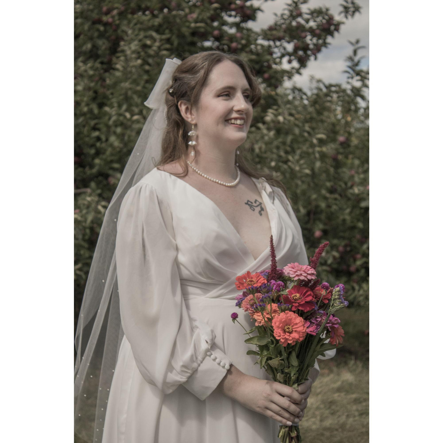 Lillian's wedding ensemble for the micro wedding