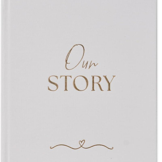 Anniversary Journal For Couples | 1 Year Anniversary Scrapbook & Photo Album Book | From 1st to 75th Wedding Anniversaries | Paper Gifts For Husband or Wife | Grey