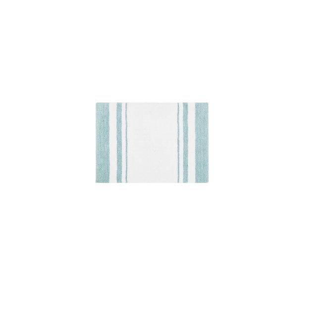 Spa Cotton Reversible Bath Rug Aqua 20"x30"