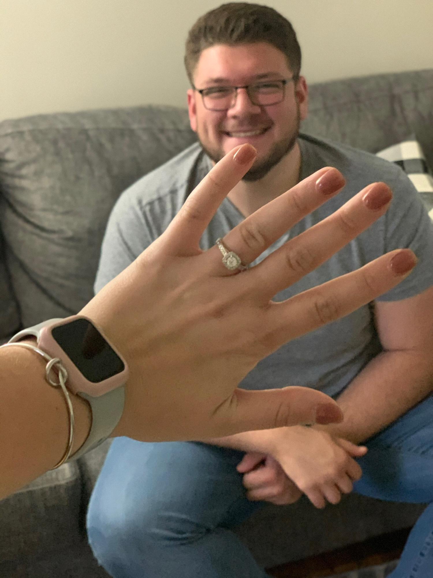 The day we got engaged, October 28, 2019