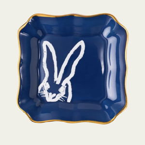 blue bunny plate