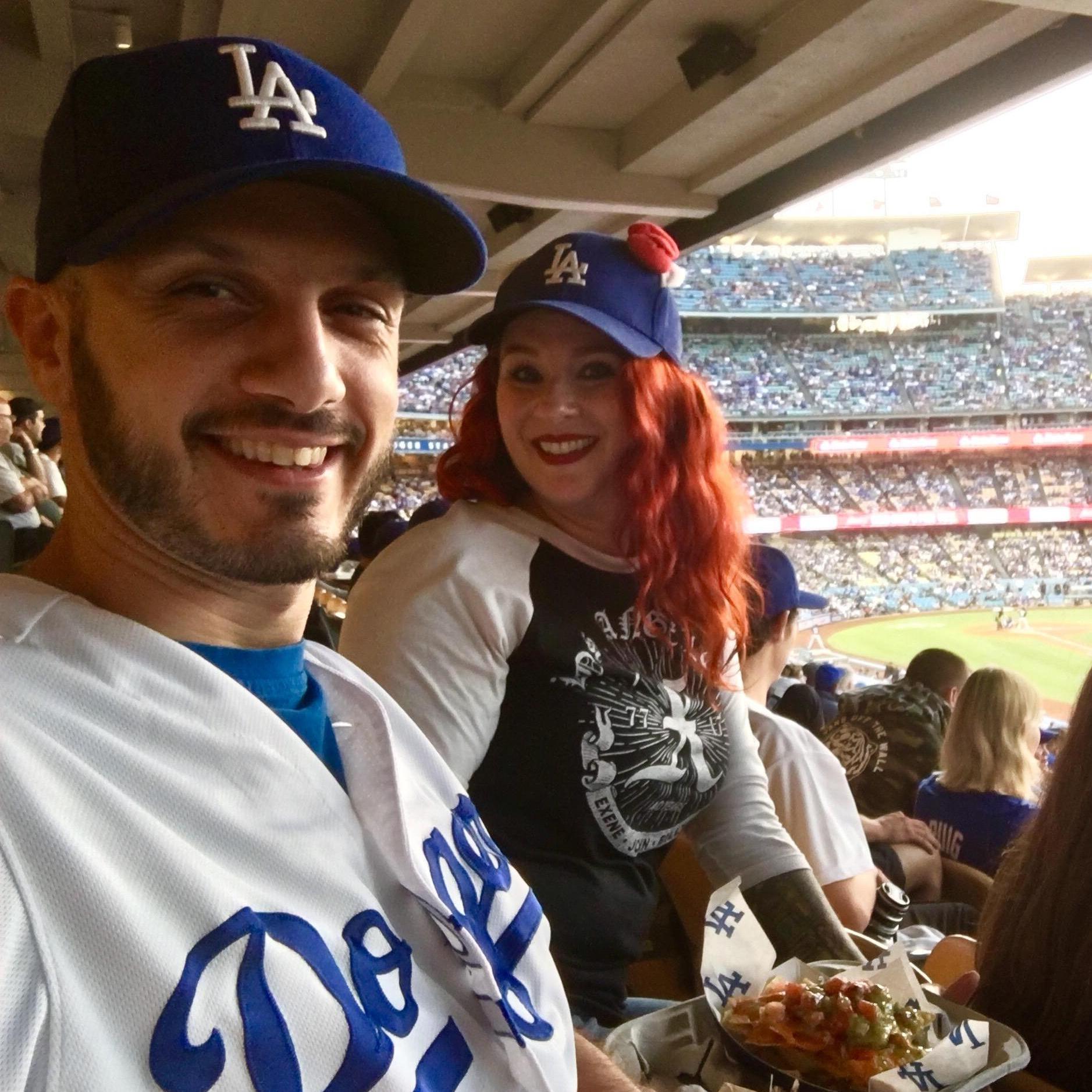 One of many Dodgers games, sans Dodger dogs (yuck!)