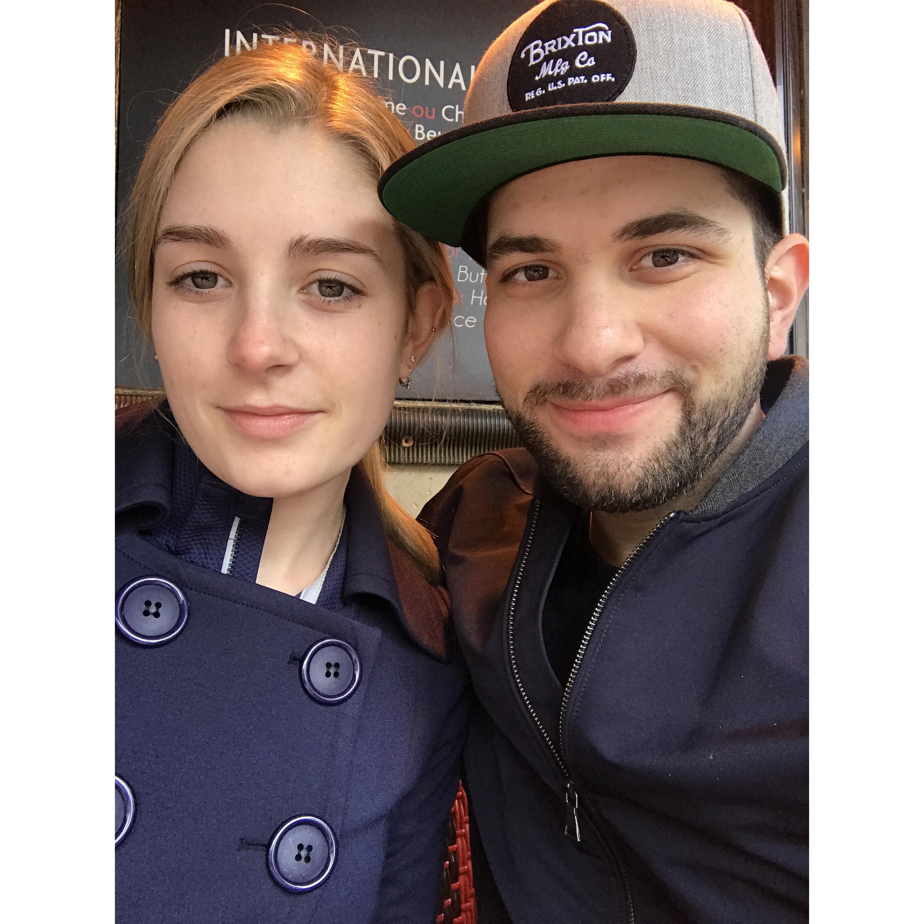 At a Cafe in Paris - April 2017