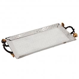 Yair Emanuel Hammered Serving Tray – Pomegranates