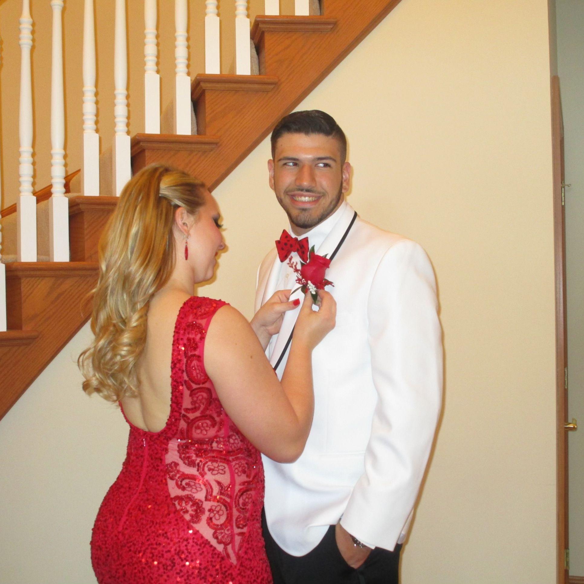 Our senior prom in 2016.