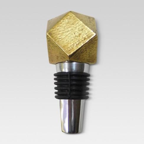 Bottle Stopper Aluminum/Gold - Threshold™