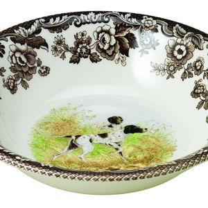 Woodland Ascot Cereal Bowl 8 Inch, Flat Coated Pointer