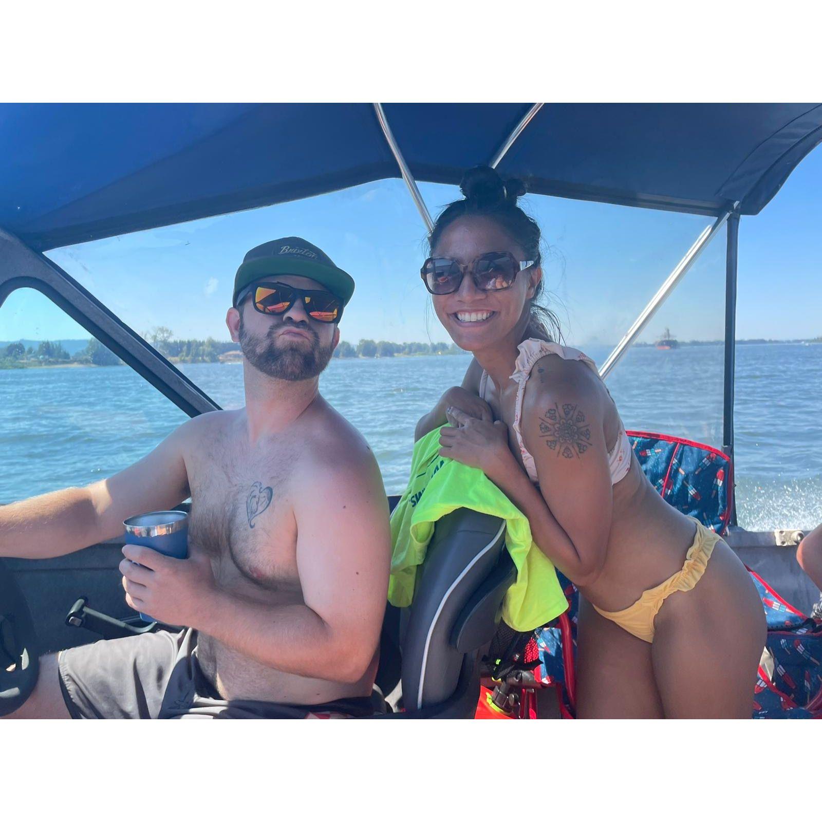 Nice hot Summer day on the boat