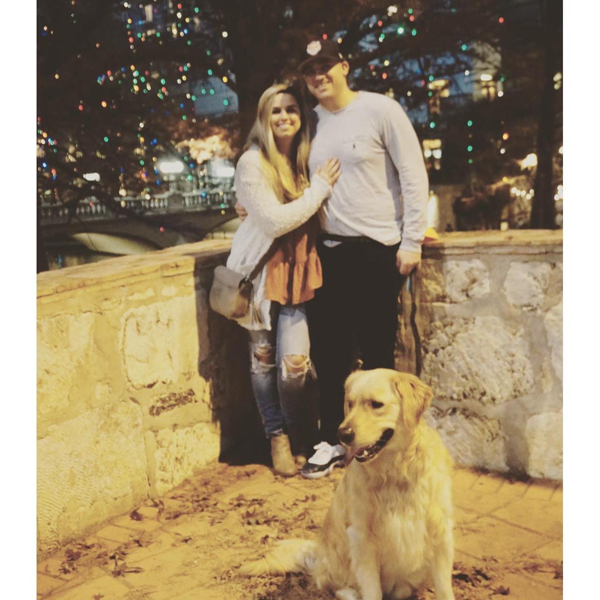 Our first picture in our current home.. @ the Riverwalk in San Antonio, Texas.