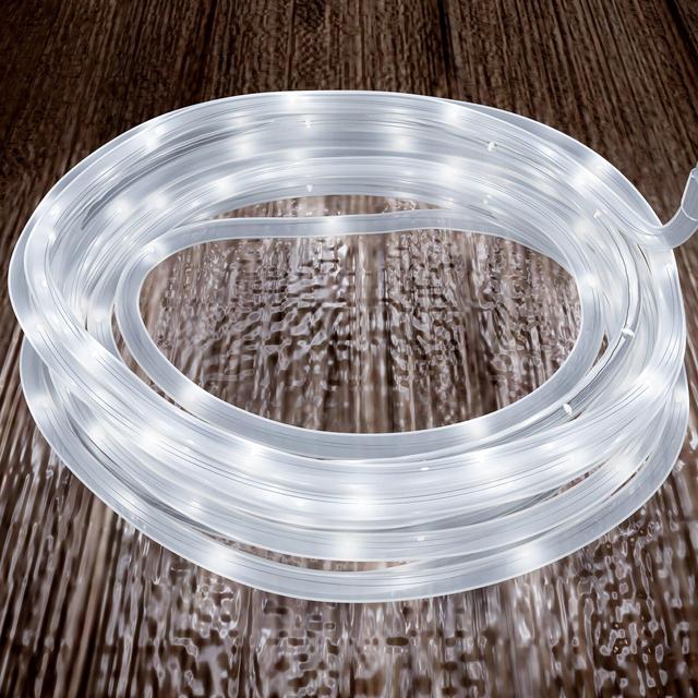 468' Outdoor Solar Powered 100 - Bulb Rope String Light