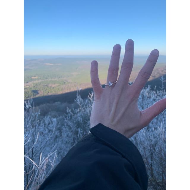 The moment after Aaron proposed.