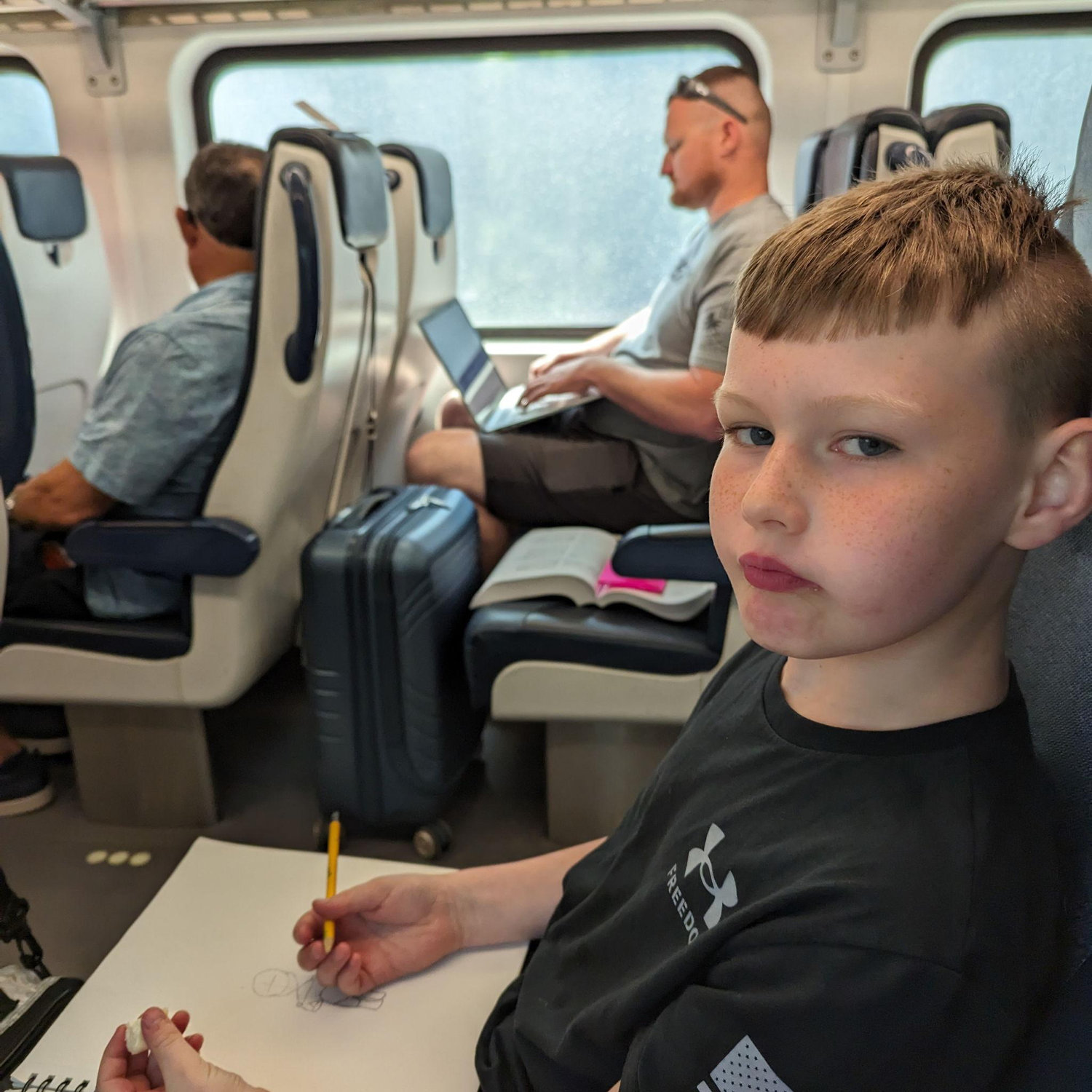 First train ride - into NYC for the night and to see Wicked!