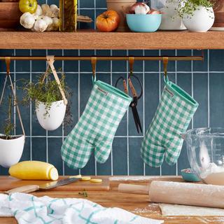 Gingham Oven Mitt, Set of 2