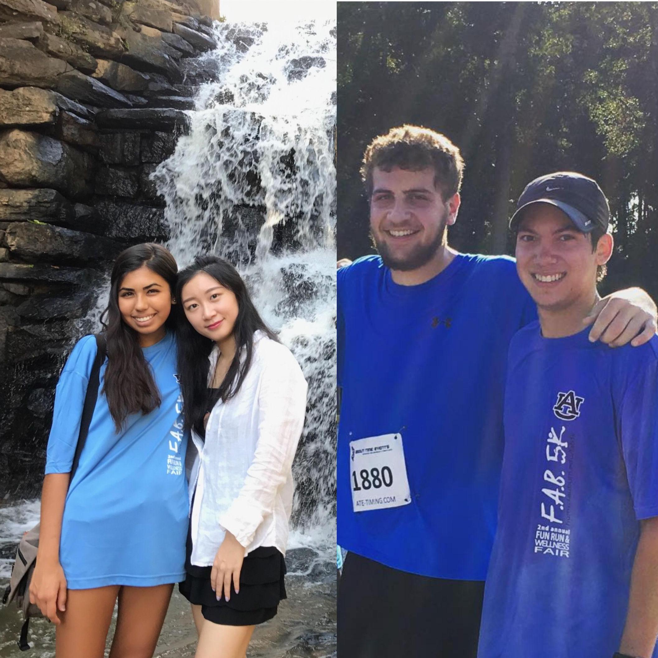 Auburn, the only photo confirmation of us co-existing there - the 2017 Fab 5k run