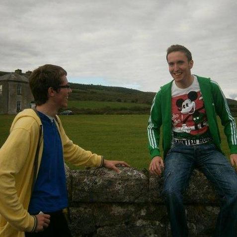 Throwback photo of Shane and Best Man Iggy