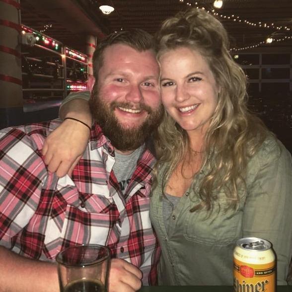 At our spot in FTW, Rodeo Goat. Where we had our first date, shared many laughs, and great brews.