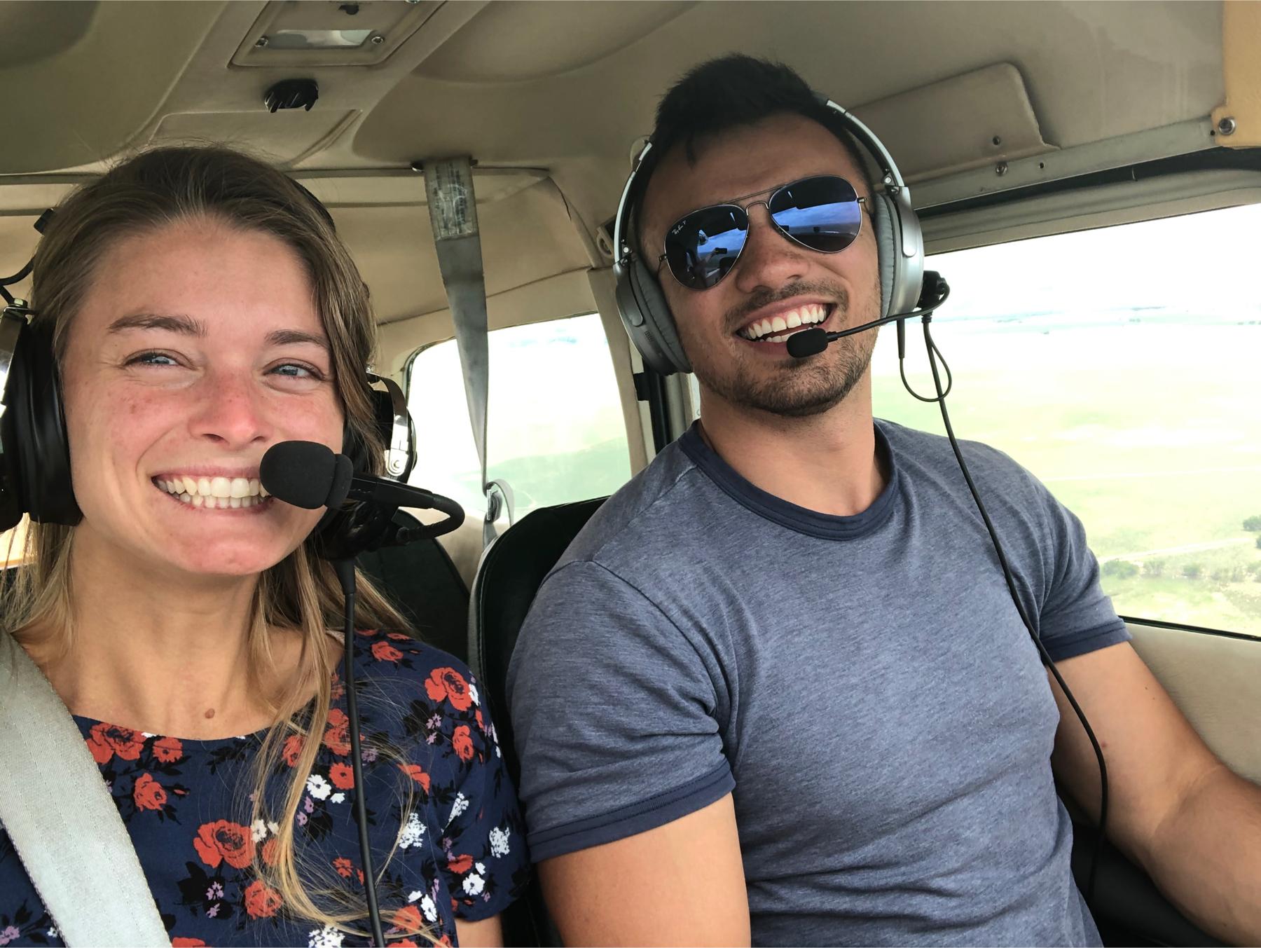 Flying across the country with Paul as the pilot in command!